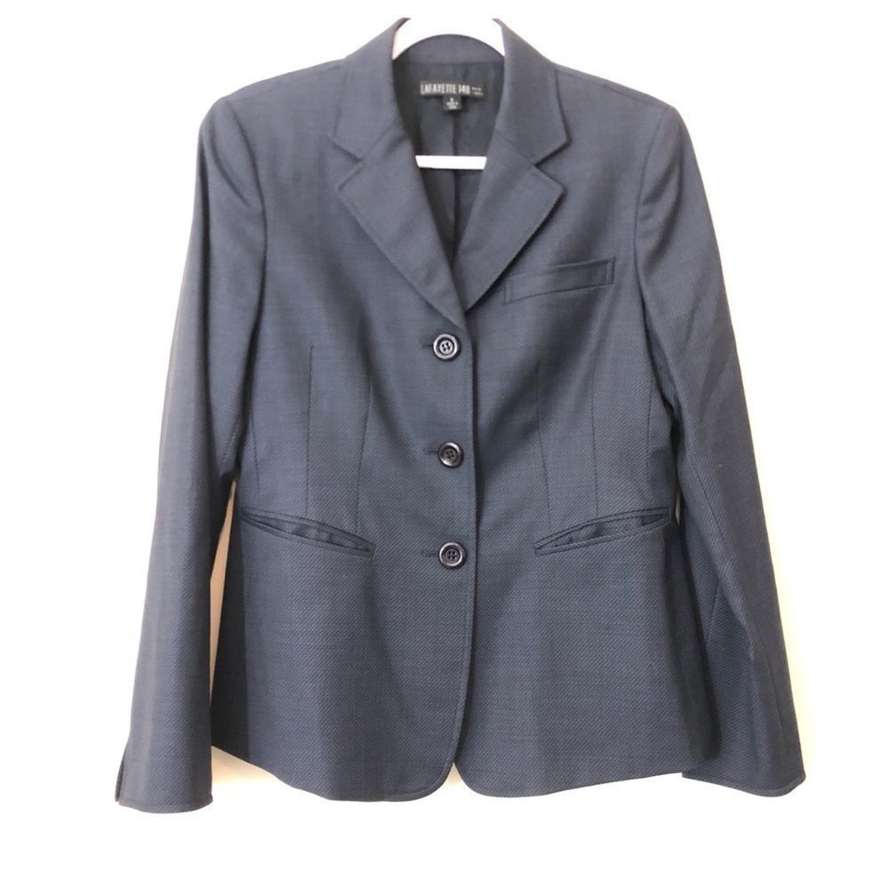 Lafayette 148 Navy Suit Jacket Size 6